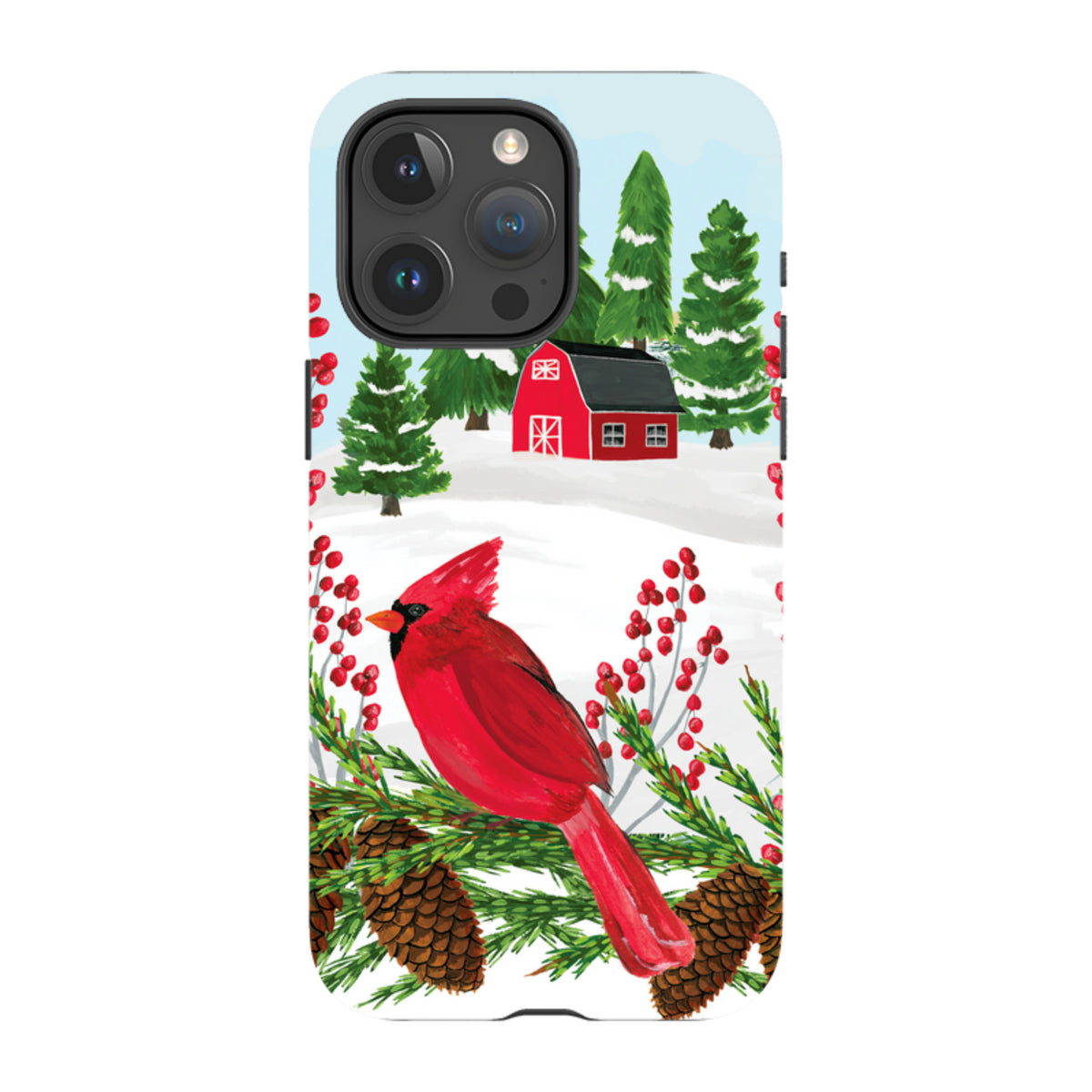 iPhone MagSafe Tough Case - Countryside Christmas By Abby Jacobs