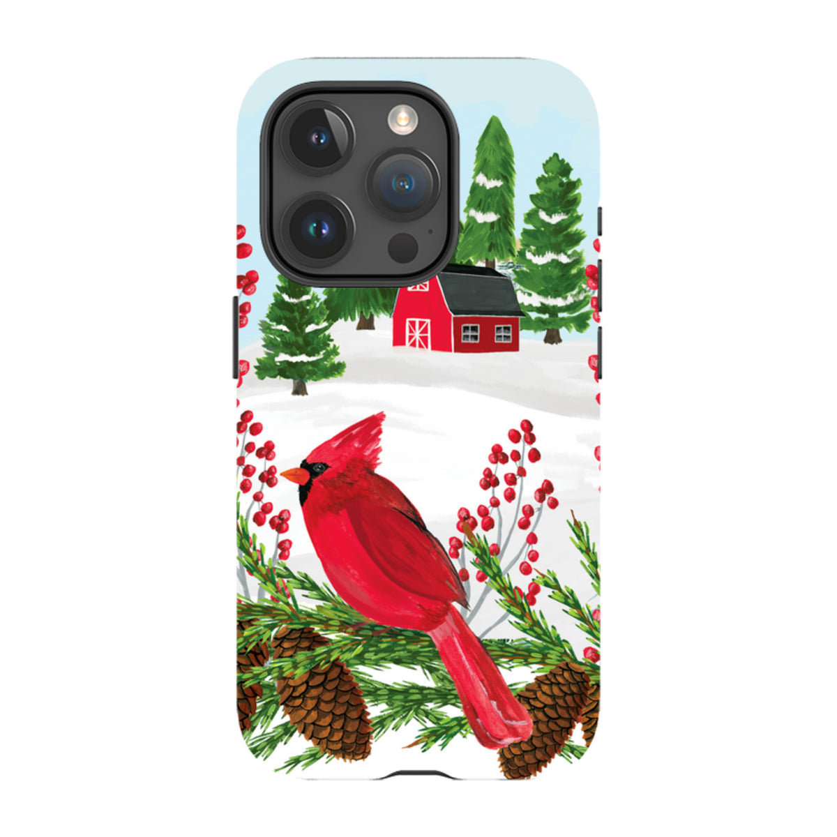 iPhone MagSafe Tough Case - Countryside Christmas By Abby Jacobs