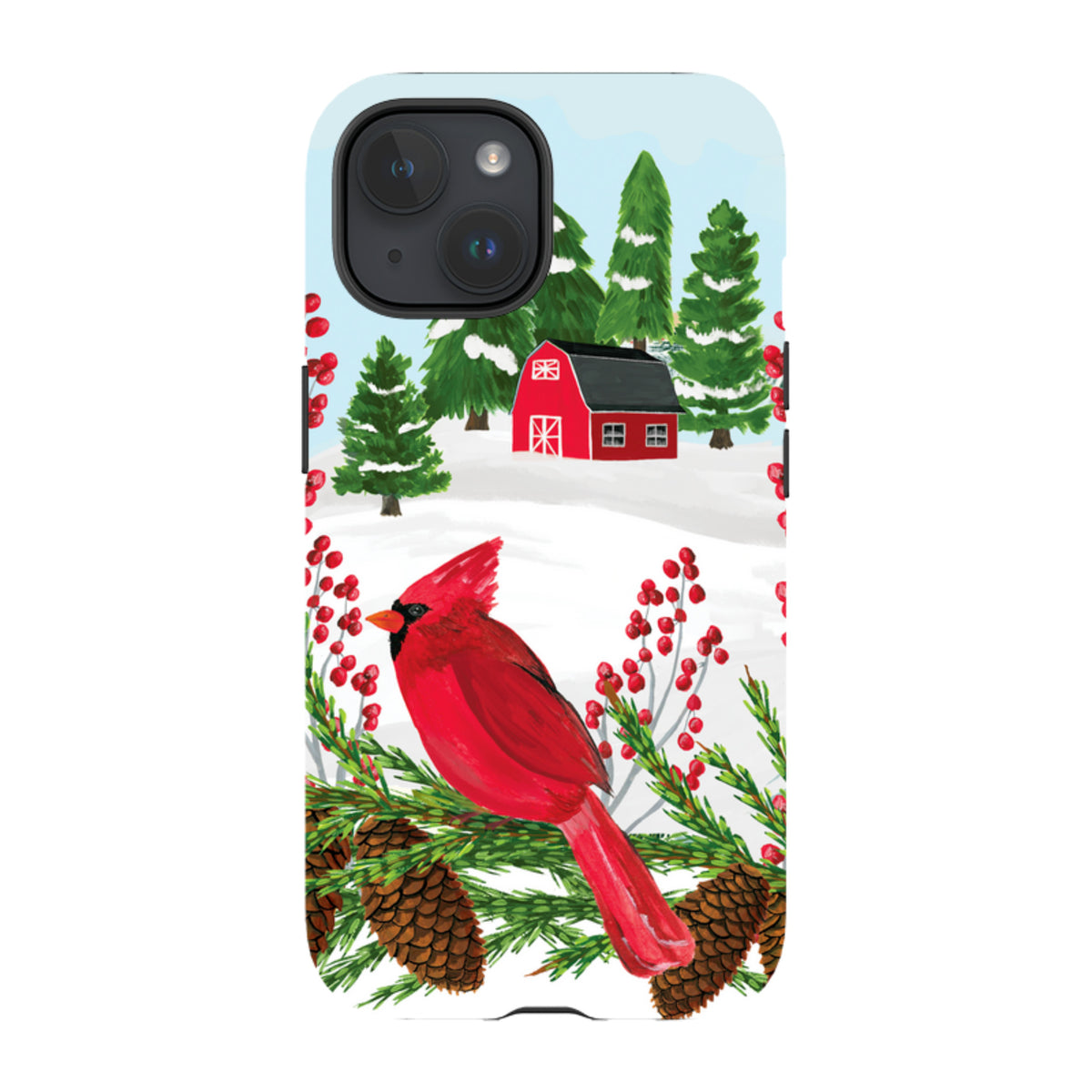 iPhone MagSafe Tough Case - Countryside Christmas By Abby Jacobs