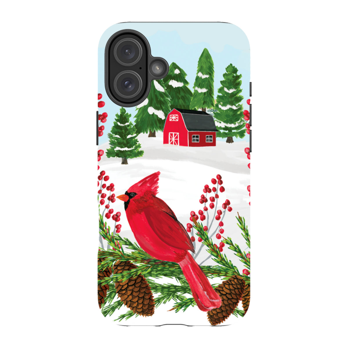 iPhone MagSafe Tough Case - Countryside Christmas By Abby Jacobs
