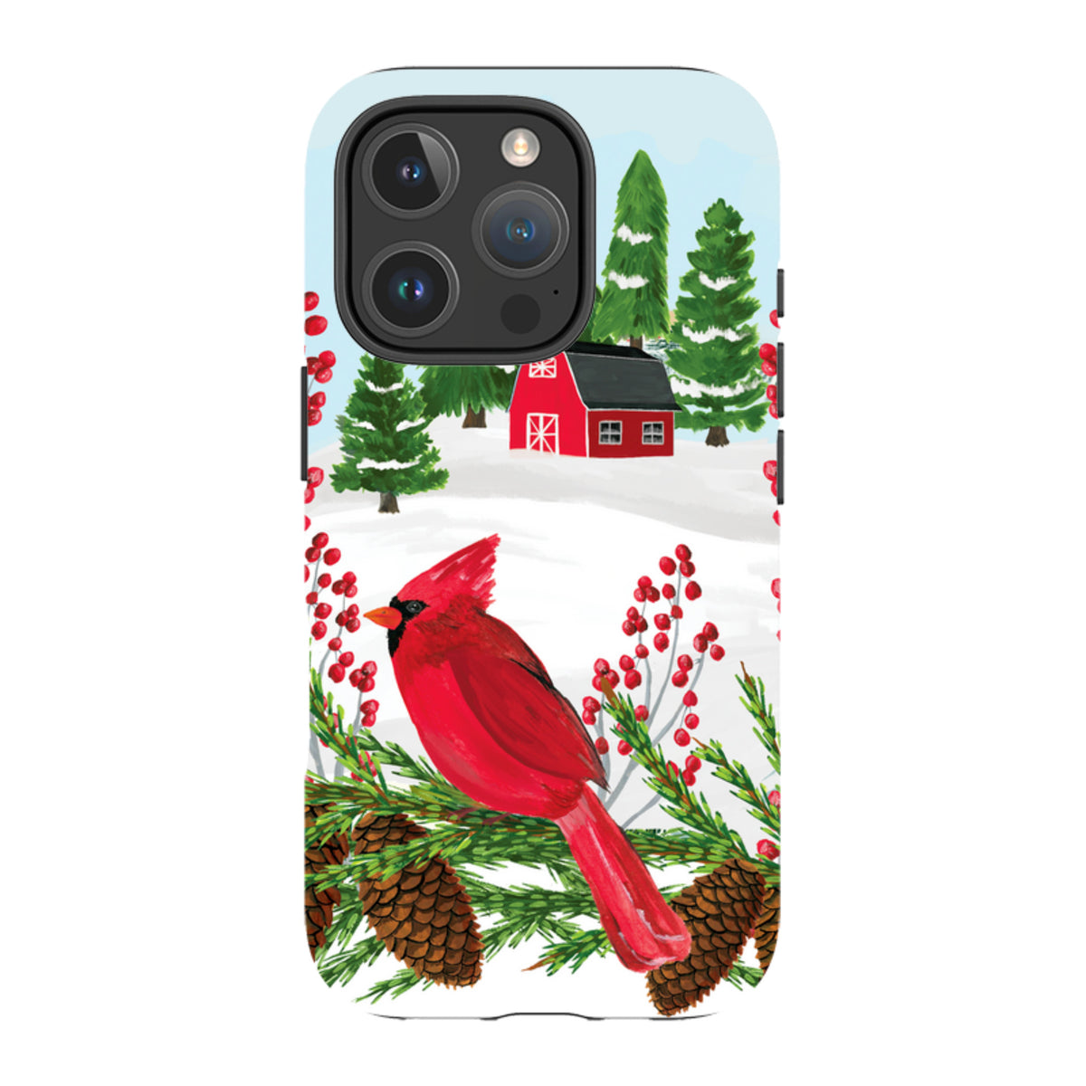 iPhone MagSafe Tough Case - Countryside Christmas By Abby Jacobs