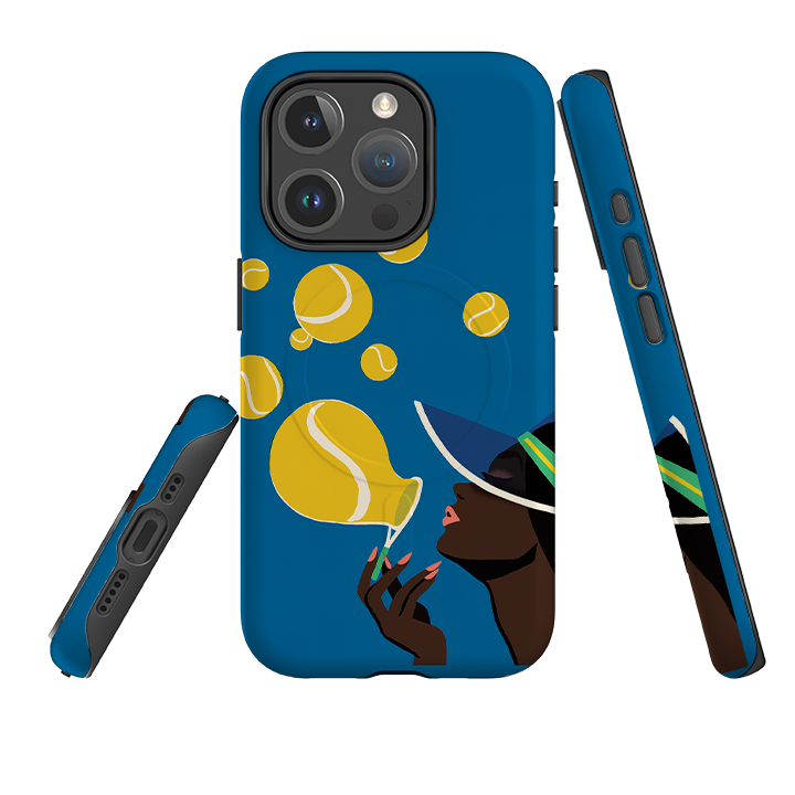 iPhone MagSafe Tough Case -  Court Bubbles By Paul Thurlby
