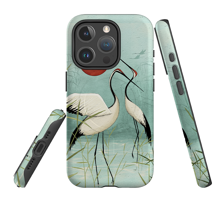 iPhone MagSafe Tough Case - Cranes By Maja Lindberg