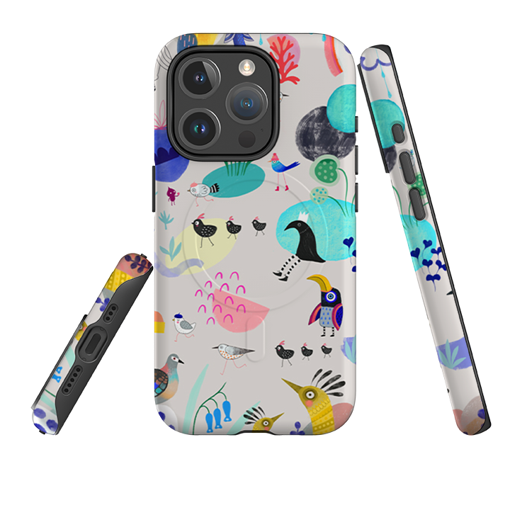 iPhone MagSafe Tough Case -  Crazy Bird By Mia Underwood