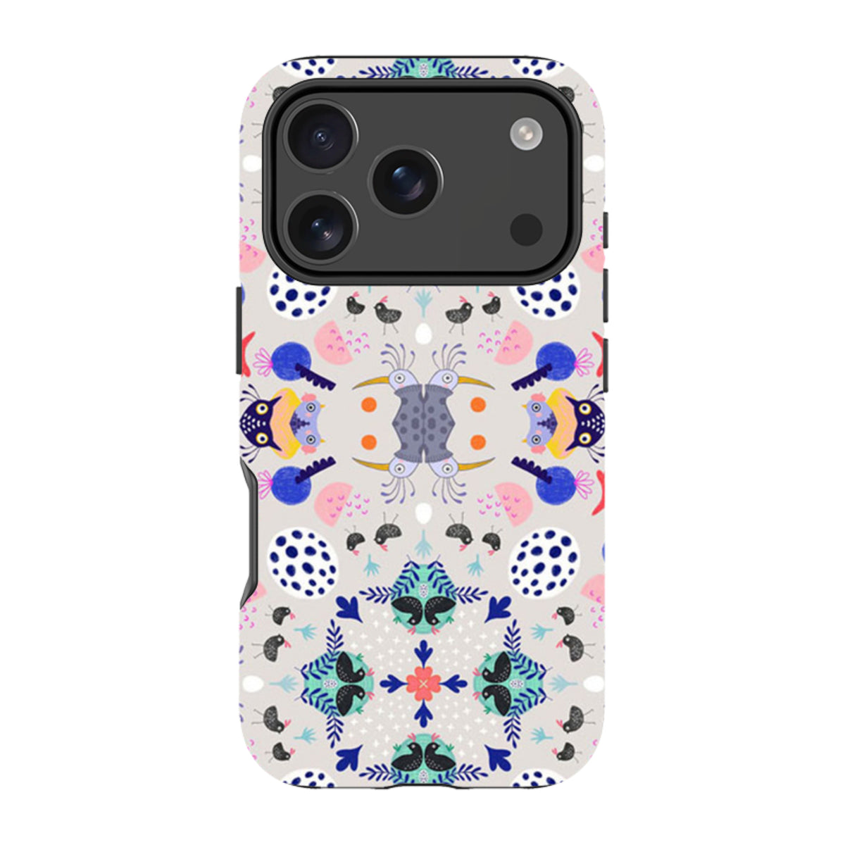 iPhone MagSafe Tough Case -  Crazy Bird Pattern By Mia Underwood