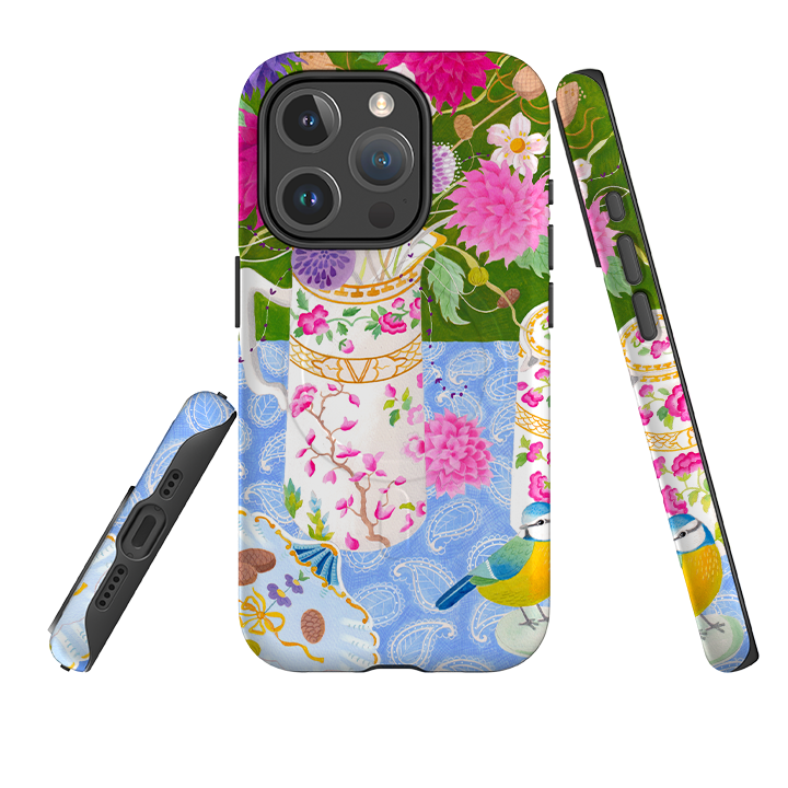 iPhone MagSafe Tough Case - Dahlias By Bex Parkin
