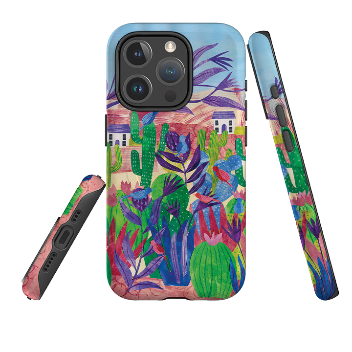iPhone MagSafe Tough Case - Desert Cactus By Tracey English