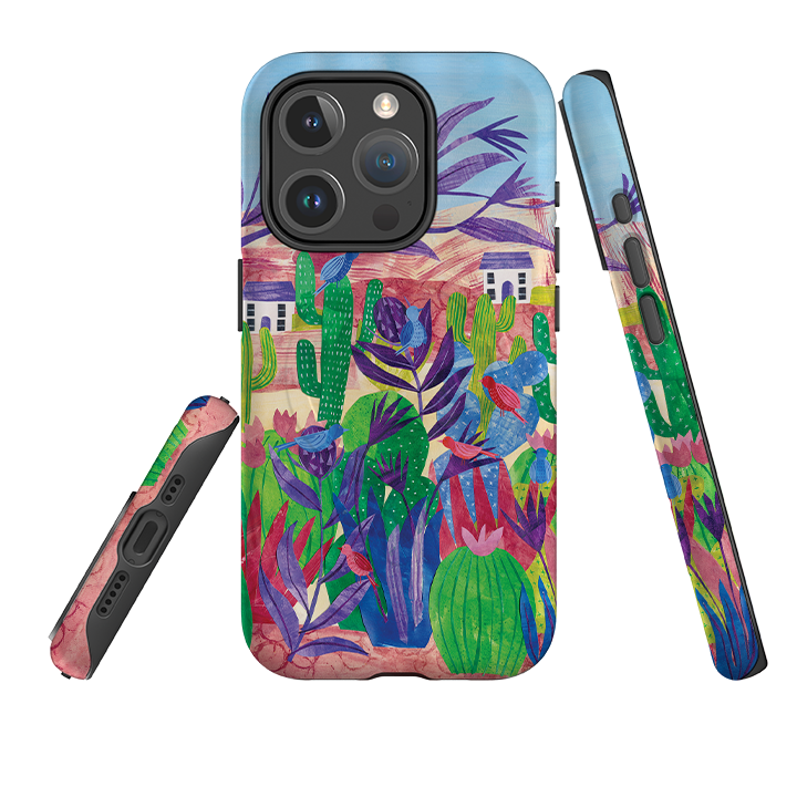 iPhone MagSafe Tough Case -  Desert Cactus By Tracey English