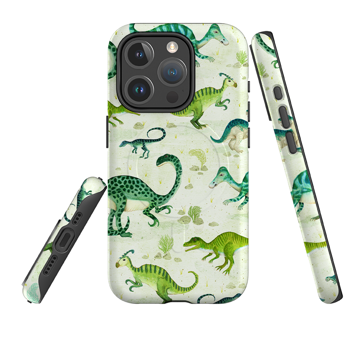 iPhone MagSafe Tough Case - Dinoland By Katherine Quinn