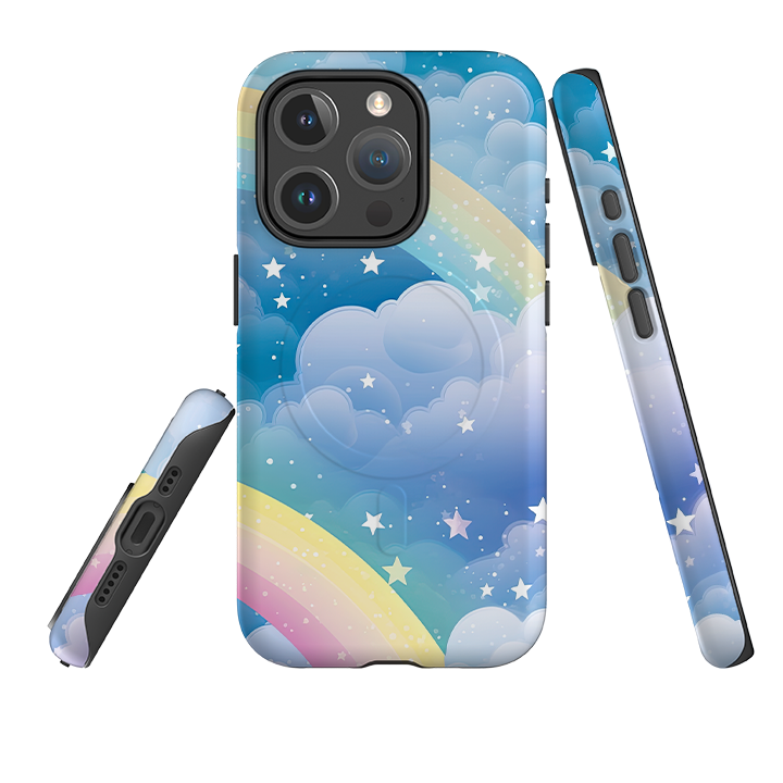 iPhone MagSafe Tough Case – Entfernter Regenbogen