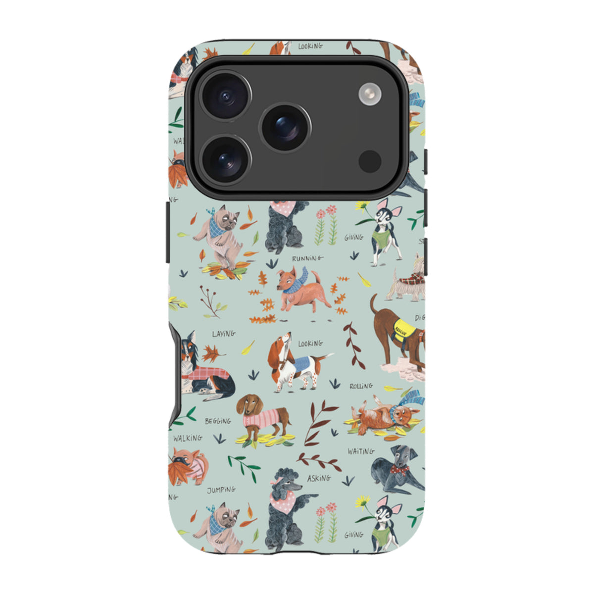 iPhone MagSafe Tough Case -  Dog Pattern II By Caroline Bonne Muller