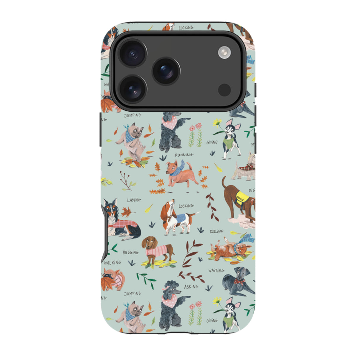 iPhone MagSafe Tough Case -  Dog Pattern II By Caroline Bonne Muller