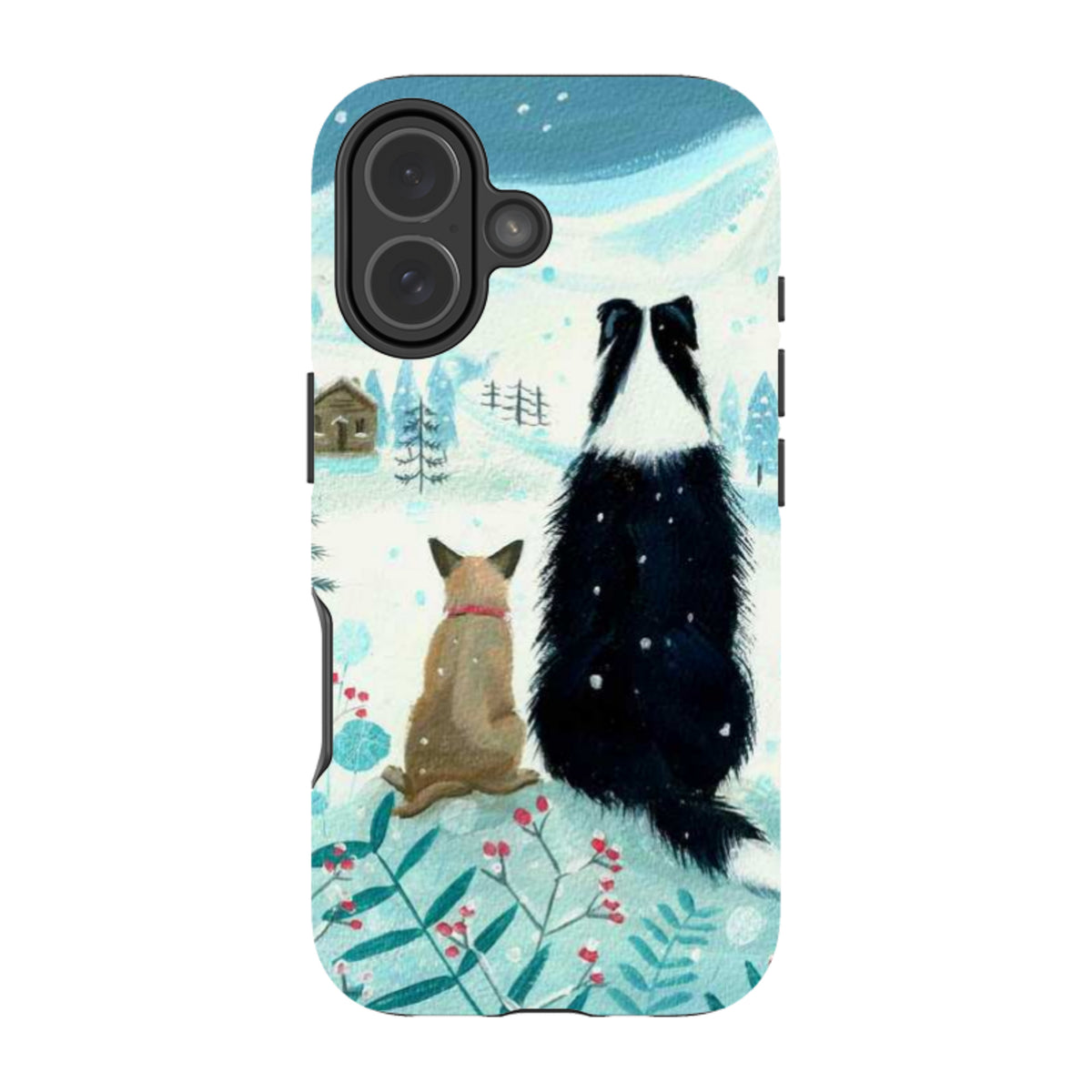 iPhone MagSafe Tough Case - Dogs Xmas By Mary Stubberfield