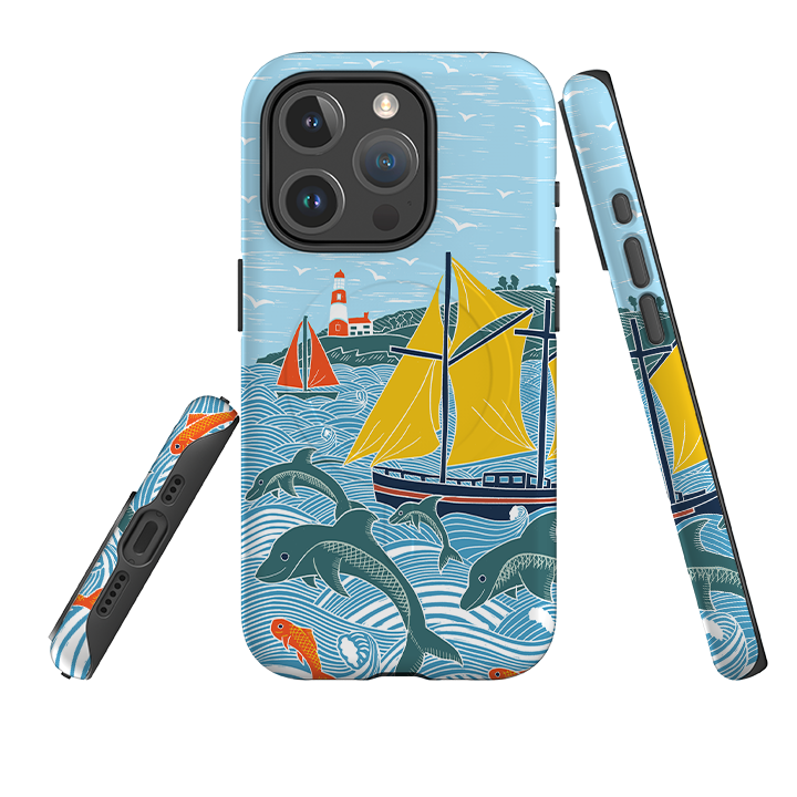 iPhone MagSafe Tough Case - Dolphins By Kate heiss