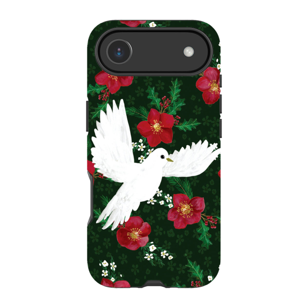 iPhone MagSafe Tough Case - Dove and Floral By Abby Jacobs
