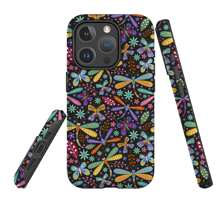 iPhone MagSafe Tough Case -  Dragonflies Multi By Suzy Taylor