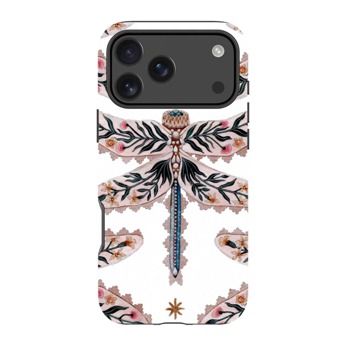 iPhone MagSafe Tough Case -  Dragonfly Pattern By Maria Matos