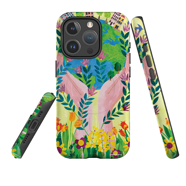 iPhone MagSafe Tough Case - Earth Day By Tracey English