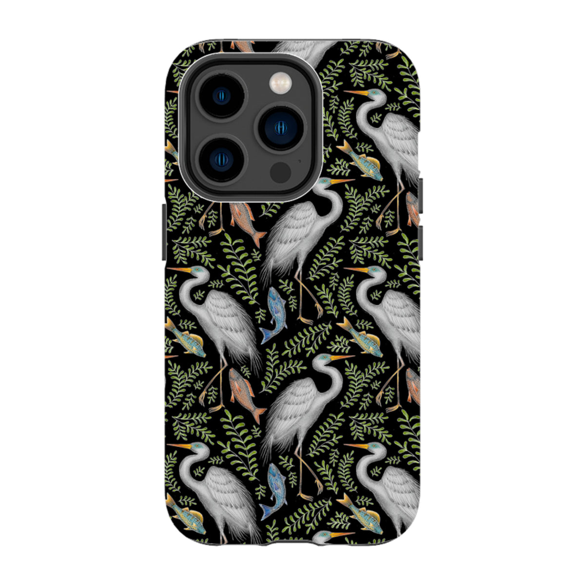 iPhone MagSafe Tough Case -  Egret Pattern By Catherine Rowe