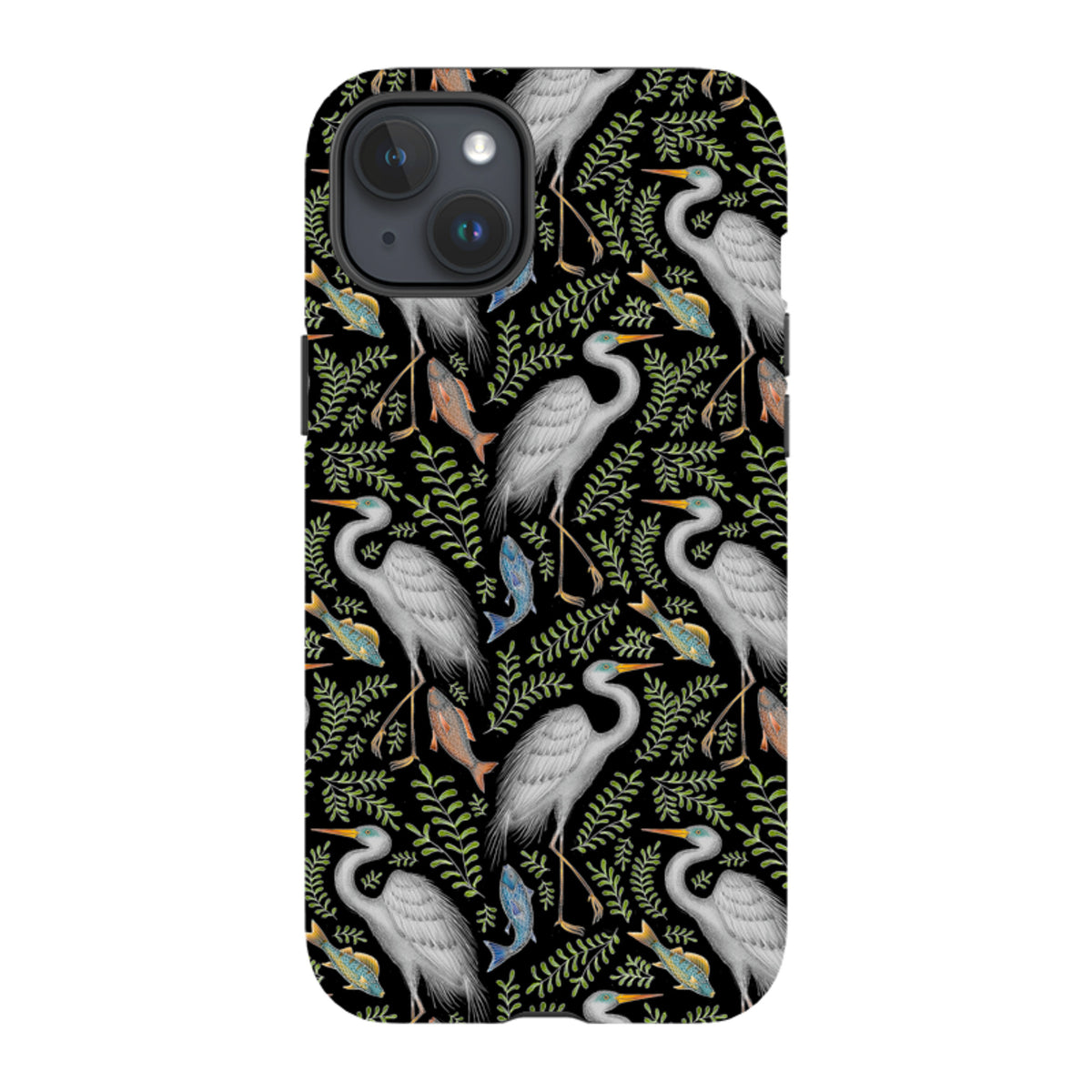 iPhone MagSafe Tough Case -  Egret Pattern By Catherine Rowe