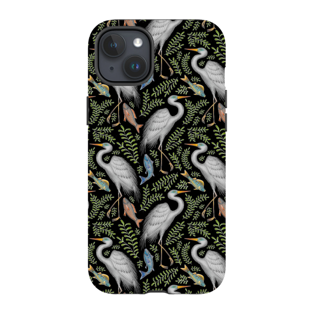 iPhone MagSafe Tough Case -  Egret Pattern By Catherine Rowe
