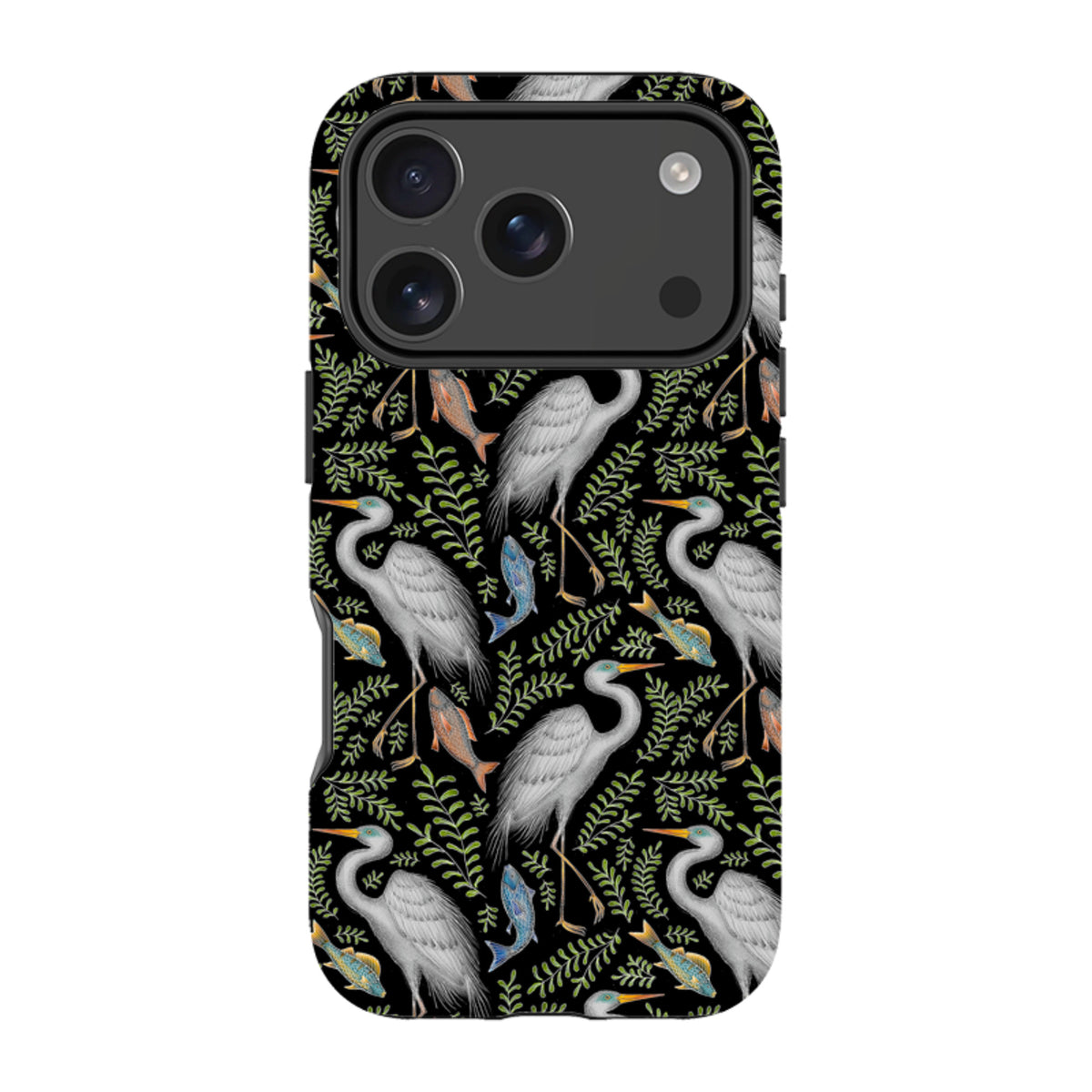iPhone MagSafe Tough Case -  Egret Pattern By Catherine Rowe