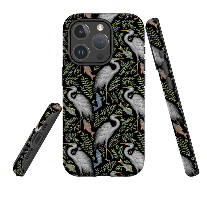 iPhone MagSafe Tough Case -  Egret Pattern By Catherine Rowe