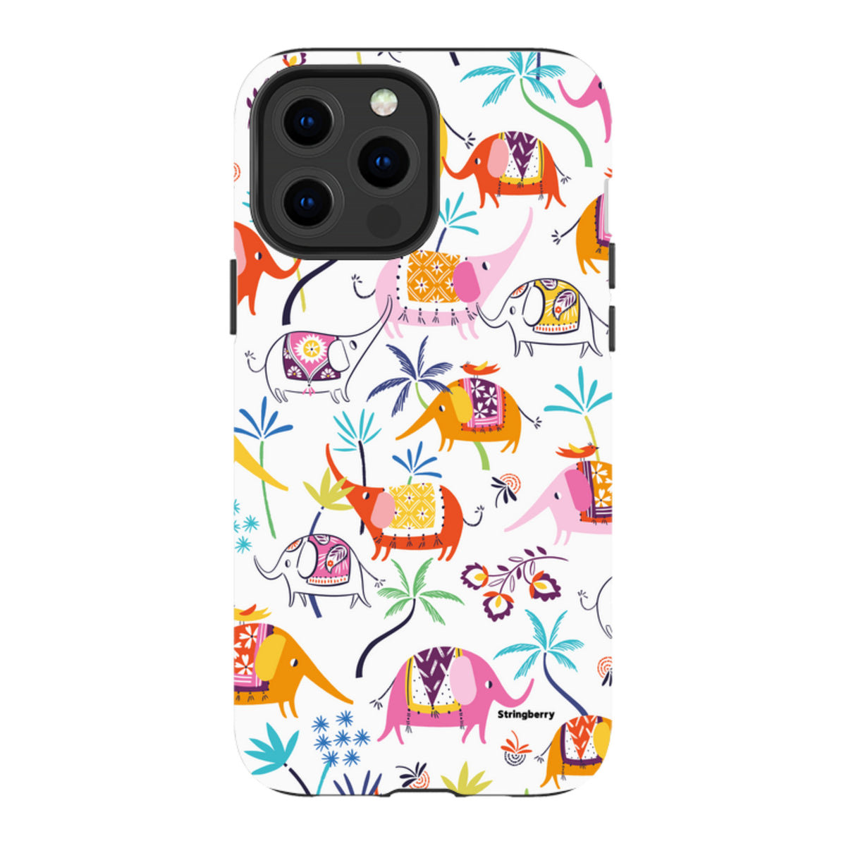 iPhone MagSafe Tough Case -  Elephants and Trees By Ali Brookes