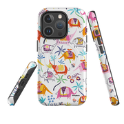 iPhone MagSafe Tough Case -  Elephants and Trees By Ali Brookes