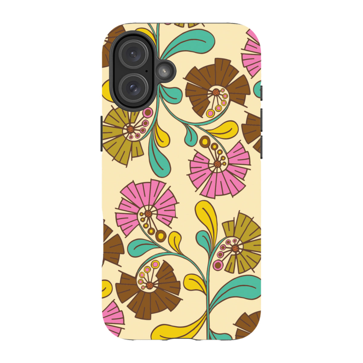 iPhone MagSafe Tough Case - Fan Flower By Amelia Bowman