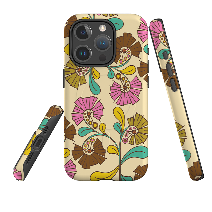 iPhone MagSafe Tough Case - Fan Flower By Amelia Bowman