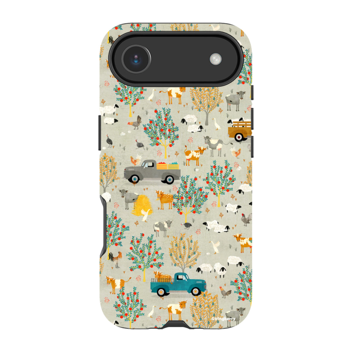 iPhone MagSafe Tough Case – Farm Life Grau von Katherine Quinn