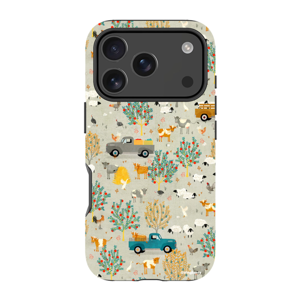iPhone MagSafe Tough Case – Farm Life Grau von Katherine Quinn