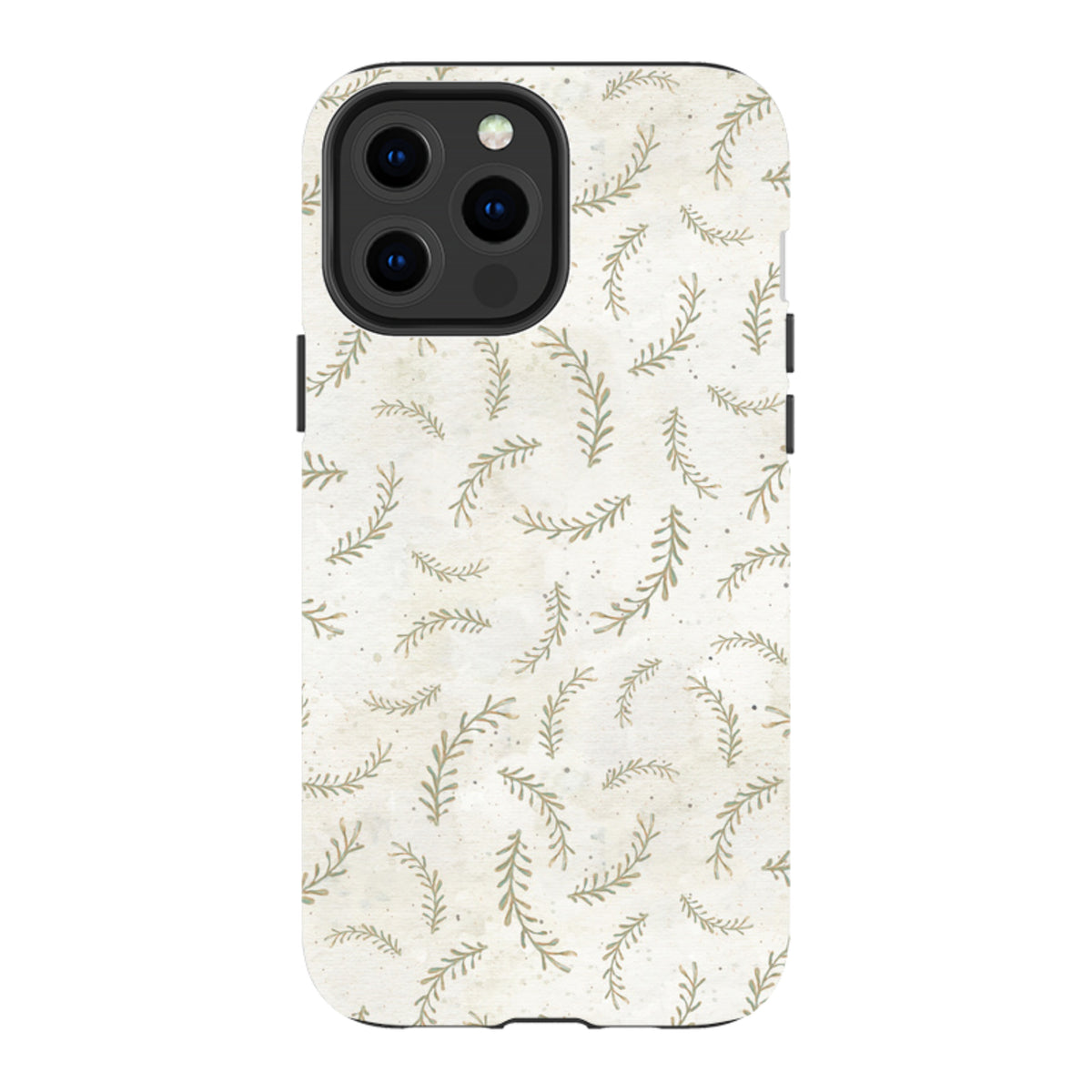 iPhone MagSafe Tough Case - Feathers Grey By Katherine Quinn