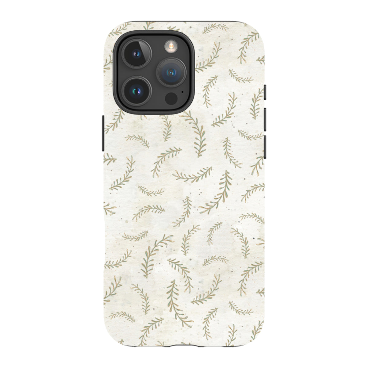 iPhone MagSafe Tough Case - Feathers Grey By Katherine Quinn