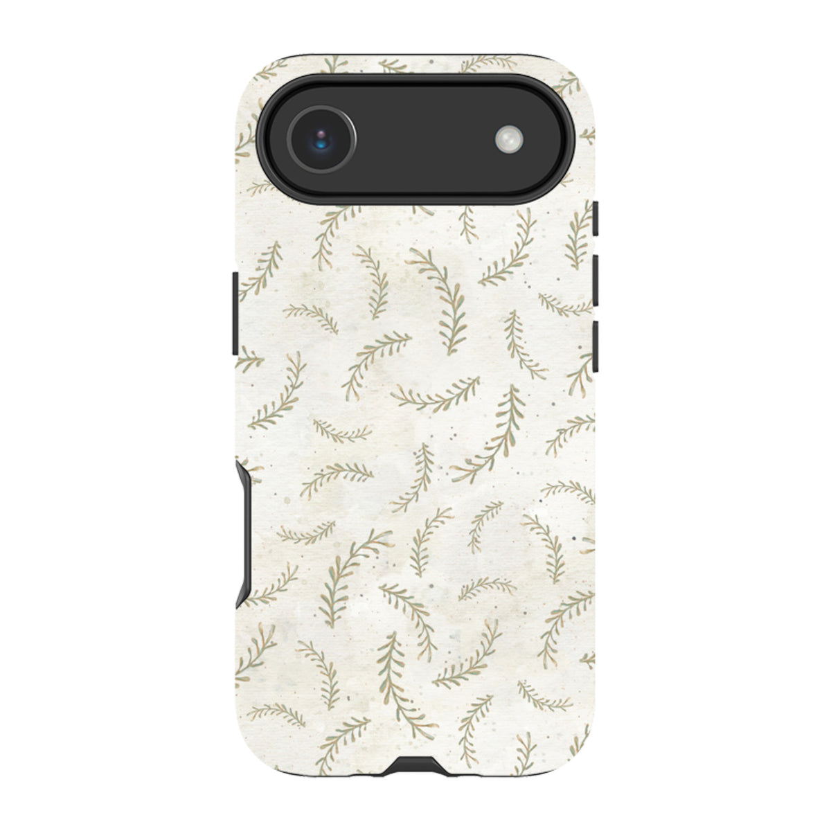 iPhone MagSafe Tough Case - Feathers Grey By Katherine Quinn