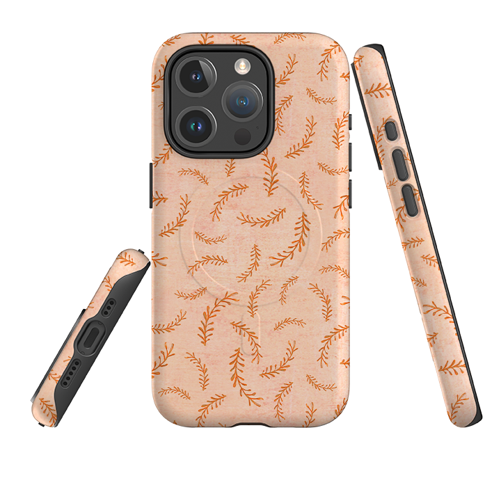 iPhone MagSafe Tough Case – Federn Rosa von Katherine Quinn