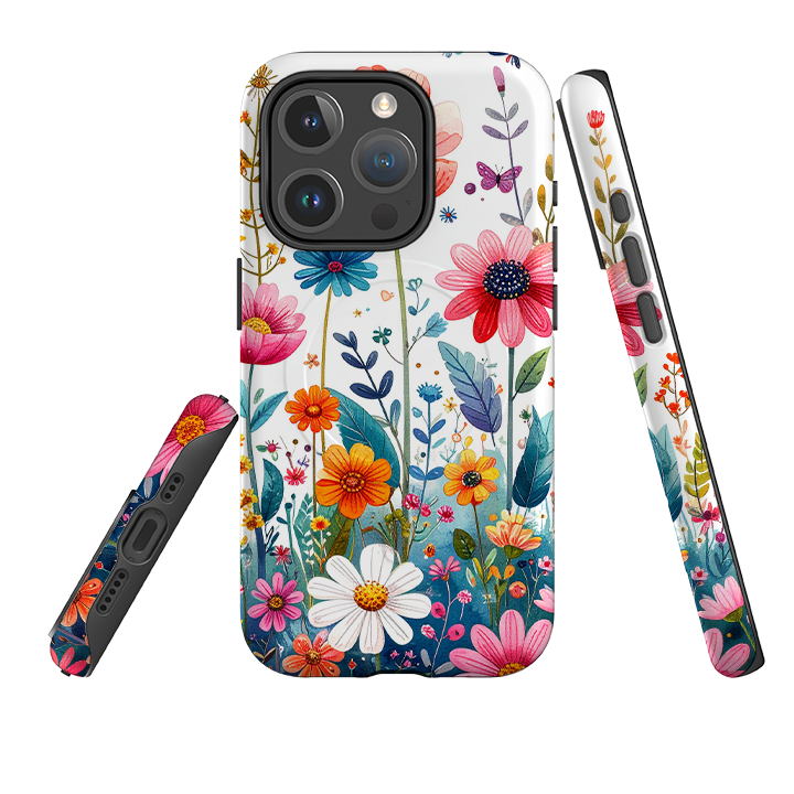 iPhone MagSafe Tough Case - Field Floral