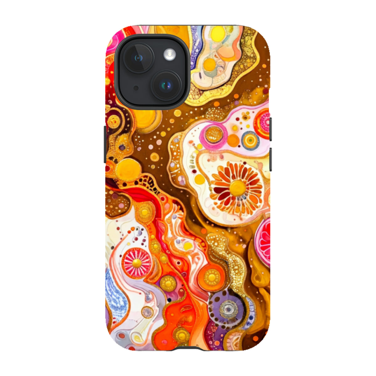 iPhone MagSafe Tough Case - Fire Marble