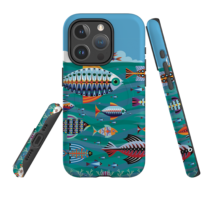 iPhone MagSafe Tough Case -  Fish By Patternista
