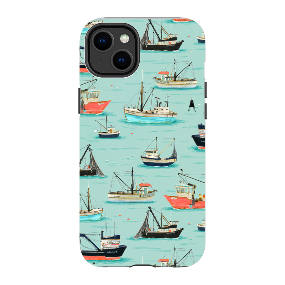 iPhone MagSafe Tough Case - Fishing Boats By Katherine Quinn