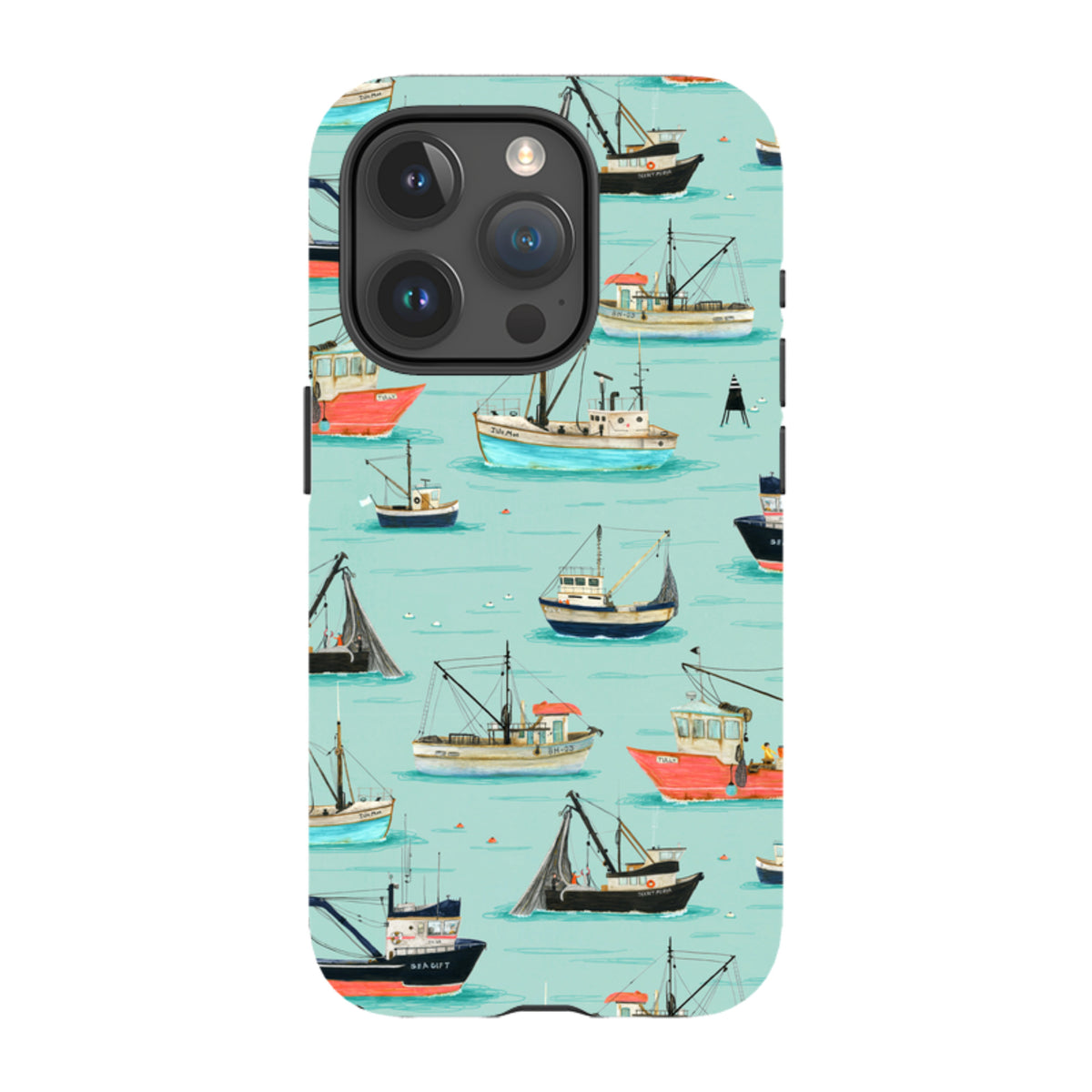 iPhone MagSafe Tough Case - Fishing Boats By Katherine Quinn