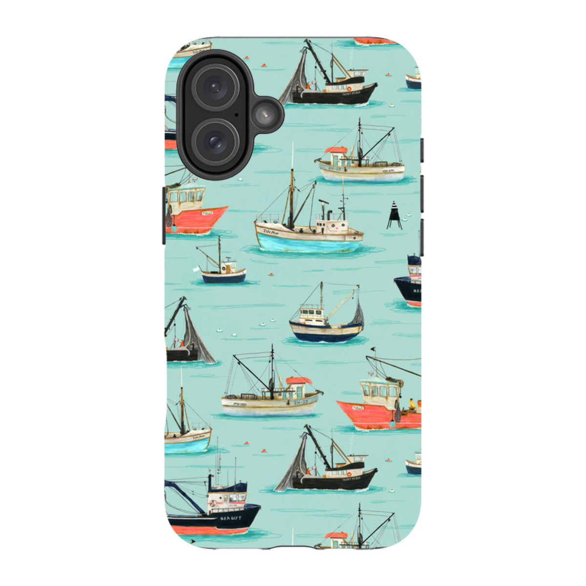 iPhone MagSafe Tough Case - Fishing Boats By Katherine Quinn