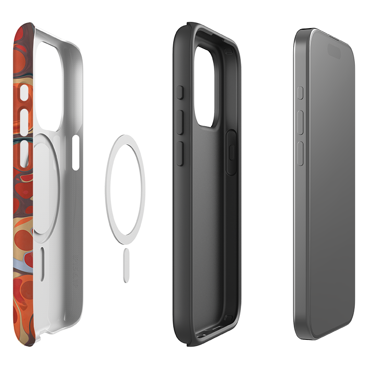 iPhone MagSafe Tough Case -  Flaming Volcano