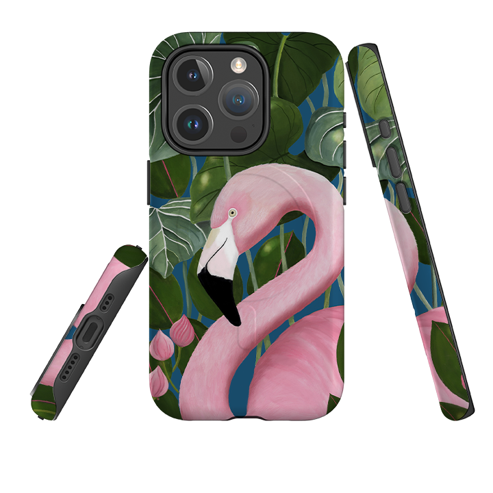 iPhone MagSafe Tough Case - Flamingo By Bex Parkin