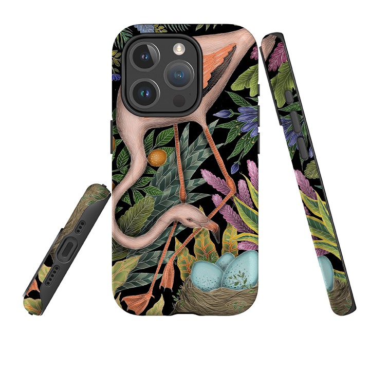 iPhone MagSafe Tough Case - Flamingo By Catherine Rowe