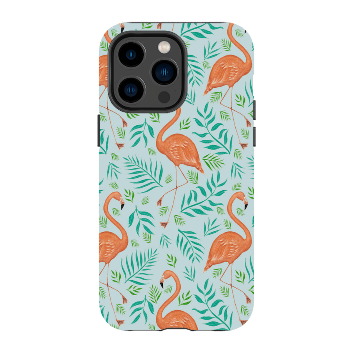 iPhone MagSafe Tough Case -  Flamingo Pattern By Catherine Rowe