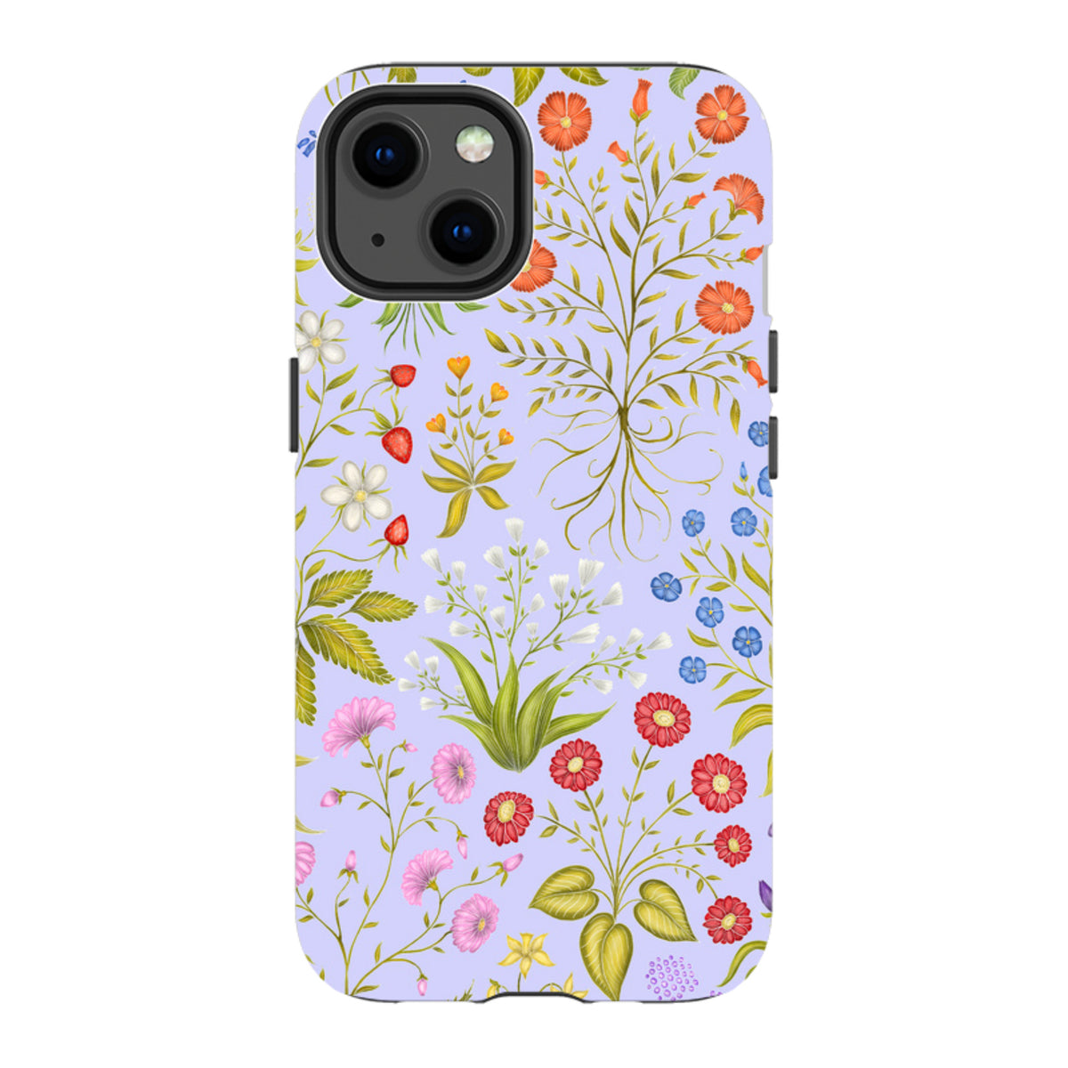 iPhone MagSafe Tough Case - Fleurs Blue By Catherine Rowe