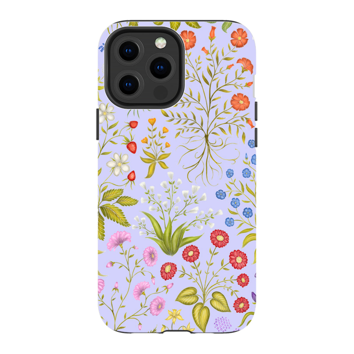 iPhone MagSafe Tough Case - Fleurs Blue By Catherine Rowe
