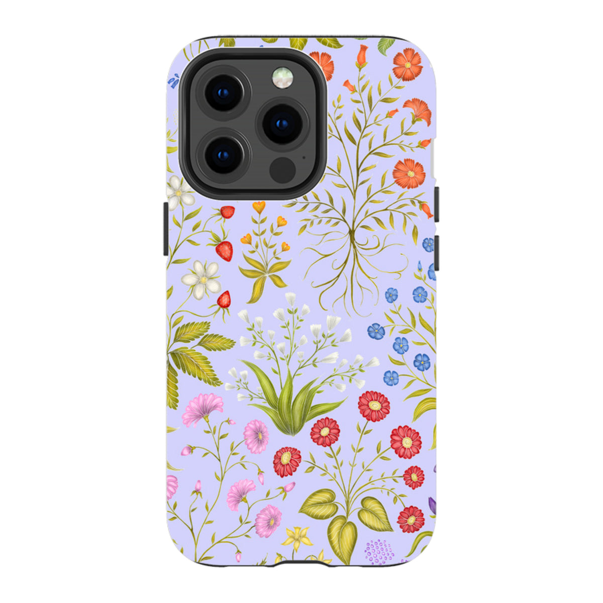 iPhone MagSafe Tough Case - Fleurs Blue By Catherine Rowe